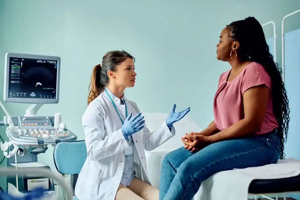 Rejuvenating Intimacy: Exploring Surgical Solutions for Vaginal Laxity 1 Woman have consultation about vaginal laxity Rotherham